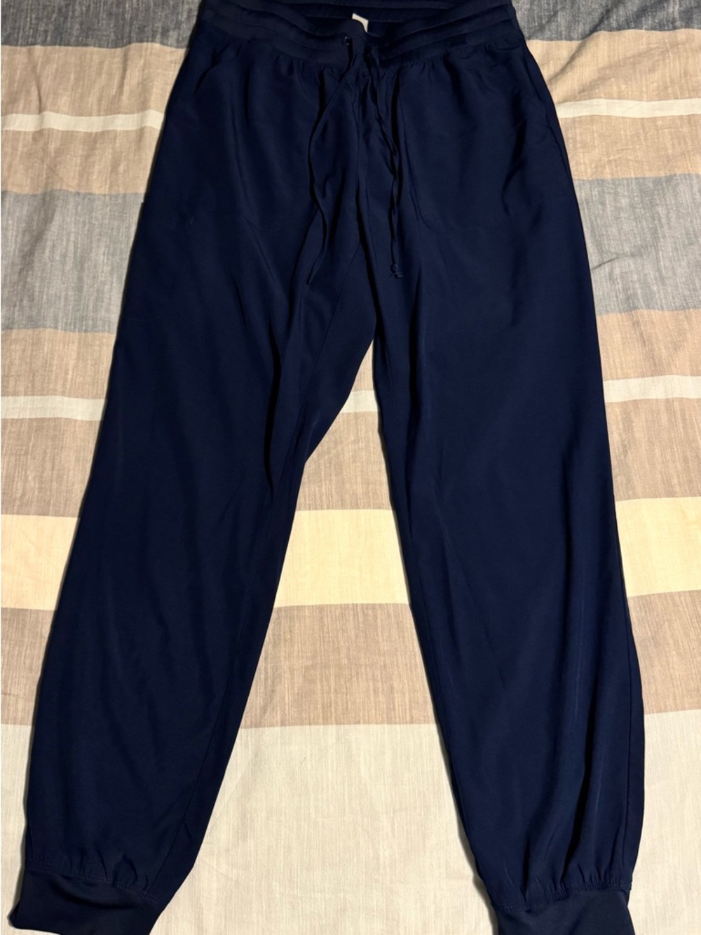 Women's Navy Drawstring Jogger Pants